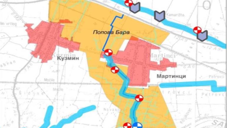 План детаљне регулације за изградњу подсистема за наводњавање „Попова бара“ к.о. Мартинци