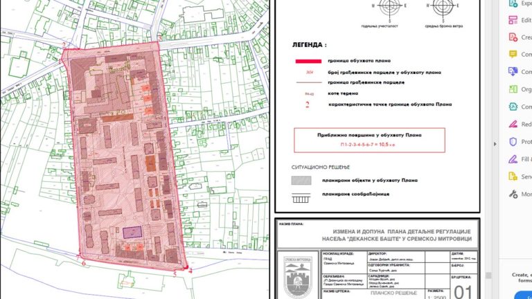 ИЗМЕНА И ДОПУНА ПЛАНА ДЕТАЉНЕ РЕГУЛАЦИЈЕ НАСЕЉА „ДЕКАНСКЕ БАШТЕ“ У СРЕМСКОЈ МИТРОВИЦИ